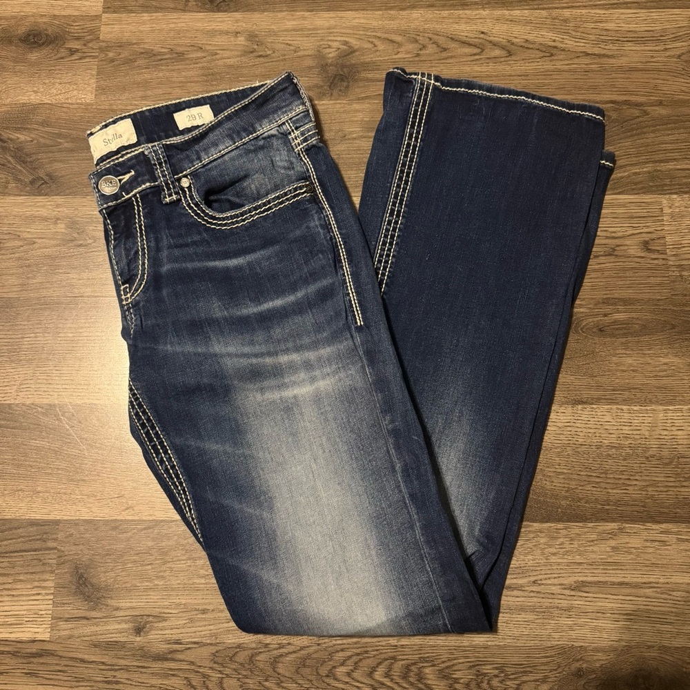 Buckle BKE Stella Bootcut Blue Denim Stretch Size 29 (29x31.5)